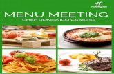 No Price - DEF - ITA - MTG - Menù Meeting NAPIT · 2019-04-12 · Gnocchi con zucca, salsiccia e pecorino Orecchiette con broccoli e fonduta di formaggio Risottino con funghi di