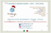 CENTRO BENESSERE - SPA - PISCINA Village 2019-2020 ITA.pdf · Peeling corpo con sali del mar morto 25min - 45,00 € Savonage 25 min - 40,00 € Impacco al fango termale e doccia