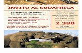 INVITO AL SUDAFRICA Partenze il 28 Agosto, 04, 18 e 25 … · 2020-02-25 · MJEJANE GAME RESERVE KRUGER NATIONAL PARK CITTA' DEL CAPO Guida locale di lingua Italiana Safari a bordo