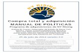 MANUAL DE POLÍTICAS · durante los años calendario 2011, 2012 y 2013, para actividades autorizadas bajo el Título 1 de la Ley de Vivienda y Desarrollo Comunitario de 1974 (42 U.S.C.