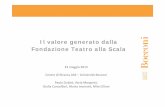 Il valore generato dalla Fondazione Teatro alla Scala · 2014-11-26 · Gli ambiti di lavoro – i dati raccolti 1. La gestione di Scala e il confronto con i pari • Analisi di bilancio
