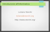 Loriano Storchi loriano@storchi.org http:://· 2018-03-29 · Crittografia cenni di base Nei calcolatori le informazioni sono memorizzate come sequenze di bit Le tecniche crittografiche