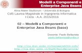 02 Modelli a Componenti e Enterprise Java Beans …lia.deis.unibo.it/.../lucidi/02-EJB_basics(1x).pdfModelli a Componenti e EJB – Sistemi Distribuiti M Modelli a Componenti e Enterprise