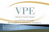 Le verifiche tecniche del progetto di efficienza energetica VPE.pdf · o per meglio configurarsi alle condizioni ... Le verifiche tecniche di un progetto di efficienza ... Capacità