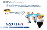 e della climatizzazione - Eca TechSISTEMA CLIMACARD Climacard e Termostati intelligenti per ridurre i costi energetici e gestire la climatizzazione, semplice e intuitivo. Linea Syntek