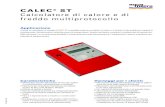 CALEC ST Calcolatore di calore e di freddo …archivio.isoil.eu/Brochure/Calec ST.pdfL’unità di calcolo è fornibile nella versione Pt 100 o Pt 500. La determinazione dell’energia