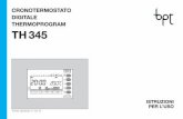 CRONOTERMOSTATO DIGITALE THERMOPROGRAM TH 345 · 2018-01-10 · Playbus) TELAIO CORPO Il marchio Playbus è di proprietà di GEWISS S.p.A. 18 C NA NC TH / 345 U2 L N M Fig. 12B C