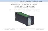 BOX DIN - MODULO RELE’ REL 011 - REL 012 · 2018-07-11 · REL 011 REL 012 - MODULO RELE’ INFORMAZIONI GENERALI Il modulo di interfaccia relè converte le uscite statiche in uscite