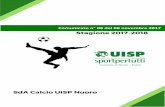 Comunicato n° 08 del 08 novembre 2017 - UISP Calcio/Comunicati...Comitato U.I.S.P. - Nuoro Struttura Attività Calcio Stagione Sportiva 2017-2018 Comunicato Ufficiale n 08 del 08/11/2017