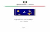Piano della performance - Ministry of Defence...2009, n. 196, introdotto dall'articolo 2 del decreto legislativo 12 maggio 2016, n. 90”; VISTO il decreto del Presidente del Consiglio