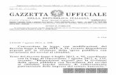 GAZZETTA UFFICIALE - FondiWelfare · 2018-10-31 · Si comunica che il punto vendita Gazzetta Ufficiale sito in via Principe Umberto, 4 è stato trasferito nella nuova sede di Piazza
