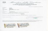 Certificato Penaledel CasellarioGiudiziale · 2019-05-13 · MAICOL 04/02/1993 MARSCIANO (PG) - ITALIA INTERESSATO AMMINISTRATIVO (ART. 25 D.P.R. 14/11/2002 N.313) Si attesta che