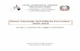 Piano Triennale dell'Offerta Formativa 2016-2019 · 2017-05-05 · LICEO SCIENTIFICO STATALE “Alessandro Volta” Via Juvarra n. 14 – 10122 TORINO Tel. 011/544126-7 – Fax 011/5617143