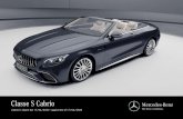 Classe S Cabrio Mercedes-Benz...Listino in vigore dal 17/04/2020 - aggiornato al 17/04/2020 The best or nothing. The best or nothing. Questa è la promessa di Mercedes-Benz che offre