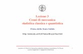 Lezione 3 1415 - UniFILezione n.3 Cenni di meccanica statistica classica e quantistica- M. Bruzzi Laurea magistrale in Ingegneria Elettronica 14 Un sistema è composto da N = 4000