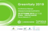 Dieci anni di GreenItaly - Symbola...Il modello di analisi 4 Eco-efficienza delle imprese 5 –-y o 2019 * Francia, Germania, Italia, Regno Unito e Spagna Confronto storico dei valori
