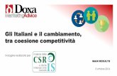 Gli Italiani e il cambiamento, tra coesione competitività · 2016-10-07 · 12 22 27 25 15 18 – 24 anni 25 - 34 ... è un salto nel vuoto, genera un senso di incertezza sul futuro