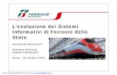 L’evoluzione dei Sistemi Informativi di Ferrovie dello Statoatzeni/didattica/SINF/20092010/SINF... · 2009-10-27 · L’evoluzione dei Sistemi Informativi di Ferrovie dello Stato