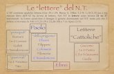 Le “lettere” del N.T. - Santissimo Salvatore...Le “lettere” del N.T. L’AT contiene qualche lettera (Ger 29,1-29; Baruc 6; 2Mac 1,1-9; 1,10-2,18 ecc.) ma nessun libro dell’AT