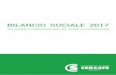 BILANCIO SOCIALE 2017 - Cercate...per la gestione della sicurezza e salute sul luogo di lavoro. La Cooperativa si fonda sull’operato volontario di circa 300 persone e sull’attività