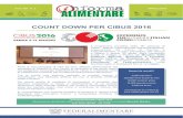 COUNT DOWN PER CIBUS 2016 - FEDERALIMENTARE · 2016-05-02 · COUNT DOWN PER CIBUS 2016 Il programma completo della 18° edizione di Cibus - Salone internazionale dell’alimentazione,