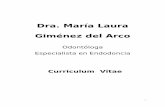 Dra. María Laura Giménez del Arcogimenezdelarco.com/public/docs/CV-completo.pdf · Dictante del Tema Libre: Sinusitis odontogénica. Sesión de Temas Libres, Circulo Odontológico