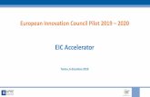 Presentazione standard di PowerPoint · 1 European Innovation Council Pilot 2019 ... Jury briefing Intervista Jury debriefing •Un esperto moderatore introduce alla giuria la proposta