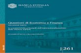 Questioni di Economia e Finanza - Banca D'Italia · La serie Questioni di economia e finanza ha la finalità di presentare studi e documentazione su aspetti rilevanti per i compiti