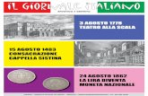 3 AGOSTO 1778 TEATRO ALLA SCALA - Il Giornale Italiano Mondo · 2019-09-01 · «camerino dei biglietti», la «camera per gli impresa-ri» con l'attigua «camera per gli accordi»,