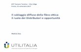 Il cablaggio diffuso della fibra ottica: il ruolo dei …...2017/09/15  · Il cablaggio diffuso della fibra ottica: il ruolo dei Distributori e opportunità Mattia Sica AEIT Sezione