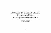 COMUNE DI VALSAMOGGIA Documento Unico di Programmazione - DUP 2016 …albopretorio.datamanagement.it/.../2016/05/34_095216041..pdf · 2016-05-10 · quello del mandato amministrativo,