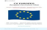 CV EUROPEO - EBC Consulting · 2015-08-26 · Software H1 Hrms – Curriculum Europeo – Modello ed esempio con H1 Hrms – EBC Consulting Pag. 4 Esempio di Cv Europeo EBC Consulting