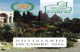 NOTIZIARIO DICEMBRE 2016 - Giardini Botanici Hanbury · NOTIZIARIO DICEMBRE 2016. Stampato da PORCARI FILIPPO Studio Grafico, nel dicembre 2016 – by PORCARI FILIPPO in december
