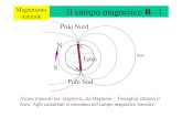 Magnetismo Il campo magnetico B 1 - Unibg · Magnetismo Il campo magnetico B 1 naturale Polo Nord Terra Polo Sud S N S N Sole Alcuni minerali (es. magnetite, da Magnesia – Tessaglia)