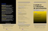 Docenti: Il DSM-5 e i disturbi IVA di personalitàgiovanipsicologi.it/wp-content/uploads/2017/04/brochure.pdf · di Personalità della Sezione III del DSM-5. I limiti del modello