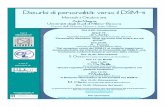 Disturbi di personalità: verso il DSM 5 - Crest · “Dal symptom count del DSM-IV al modello impairment funzionale/tratto dei Disturbi di Personalità del DSM-5: una rivoluzione