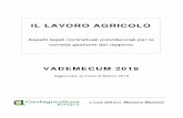 Vademecum 2018 - Confagricoltura Emilia · PDF file 3 • Collaborazioni familiari Pag.44 • Prestazioni occasionali accessorie Pag. 45 • Scambio di manodopera Pag. 45 4 – NUOVI