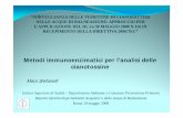 Metodi immunoenzimatici per l’analisi delleper l’analisi ...old.iss.it/binary/baaq/cont/Metodi_immunoenzimatici_Stefanelli.pdf · specifico di MC e nodularine (buon grado di cross-reattività)