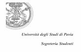 Università degli Studi di Pavia Segreteria Studenti...Università degli Studi di Pavia – Segreteria Studenti In caso di redditi esteri è necessario portare allo sportello dell’Ufficio