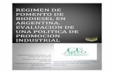 REGIMEN DE FOMENTO DE BIODIESEL EN ARGENTINA. …santacatalina-pfp.net/MD_upload/santacatalina-pfp... · promoción de la producción y consumo de biodiesel en Argentina desde una