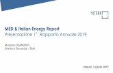 Presentazione 1 Rapporto Annuale 2019 - SRM€¦ · Presentazione 1°Rapporto Annuale 2019 . Massimo DEANDREIS. Direttore Generale ... Natural gas 22% . Nuclear 5% . Hydro 2% Biofuels/was