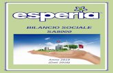 BILANCIO SOCIALE 2017 - Esperia Spa BILANCIO SOCIALE...Esperia spa BILANCIO SOCIALE SA8000- maggio 2017 Sommario 1. INTRODUZIONE 3 1.1 SCOPO E CAMPO DI APPLICAZIONE 31.2 INFORMAZIONI