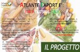 ATLANTE EXPORT E’ · il supporto di esperti del settore al vostro servizio per lo sviluppo di ogni singola azienda italiana nel mondo dell’export l’aggregazionein un paniere,