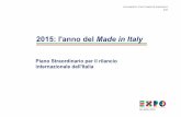 2015: l'anno del Made in Italy - Nuovo e Utile · 2 SHR Mission • Cogliere l'opportunità offerta dall'Expo per fare del 2015 l'anno del rilancio internazionale dell'Italia attraverso