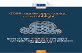 GDPR: nuove opportunità, nuovi obblighiec.europa.eu/info/sites/info/files/data-protection-factsheet-sme-obligations...È una questione di fiducia La protezione dei dati personali