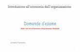 Slides 5 del corso di Economia e Organizzazione …catalano/EOA/Slides 5 Franceschini.pdfun’organizzazione hanno interesse al risultato eonomio dell’organizzazione; difatti non