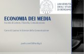 ECONOMIA DEI MEDIA - Unibg 3-4.pdfintercettare la domanda di prodotti audiovisivi favorendo una produzione europea creare nuovi sbocchi per la produzione audiovisiva (non solo i mercati
