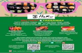 delivery E TAKEaWAy A5 - HARU Restaurant€¦ · 105 106 107 10B Tartare salmon roll / Salmone. salsa piccante 12.00 Philadelphia maki / Tempura di salmone. Haru roll / Salmone grigliato,
