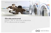 Soluzioni per la Lavanderia Professionale · 2020-03-18 · Pannello di controllo: lavatrici Garantiscono un alto livello di personalizzazione dei programmi e il controllo dei costi