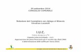 Presentazione bilancioPrevisione2014 29 settembre web settembre 2014 - consiglio co… · 29 settembre 2014 CONSIGLIO COMUNALE Relazione del Consigliere con delega al Bilancio Vincenzo